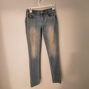 American eagle light wash jeggings